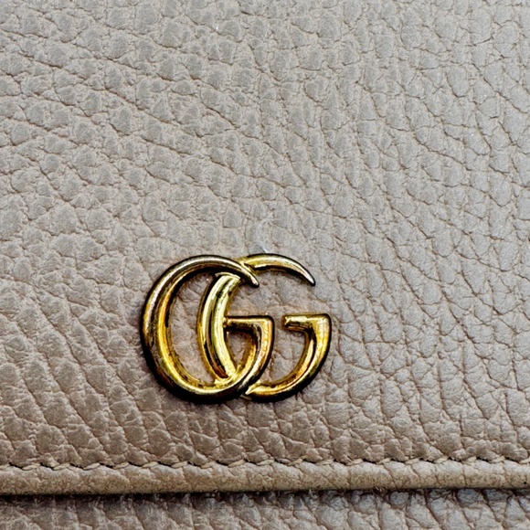 Gucci Dollar Calfskin GG Marmont Continental Wallet Porcelain Rose - Picture 10 of 11